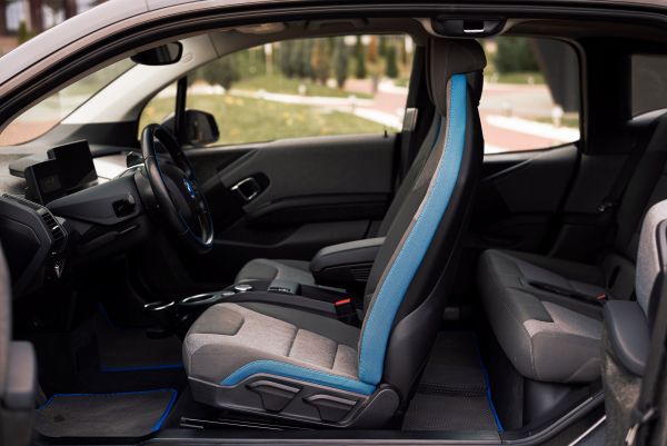 Interior de auto de lujo